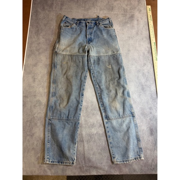 Dickies Other - Dickies Double Knee Carpenter Jeans Light Wash Denim Work Pants 34x34 15293SNB